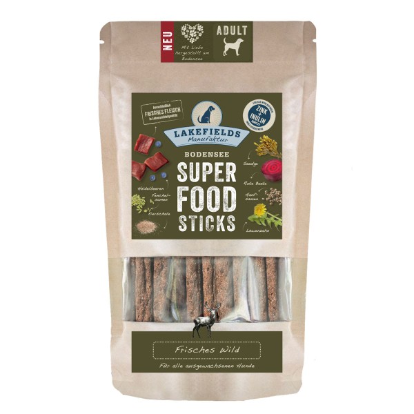 LAKEFIELDS SUPERFOOD Premium STICKS vom Wild 130g